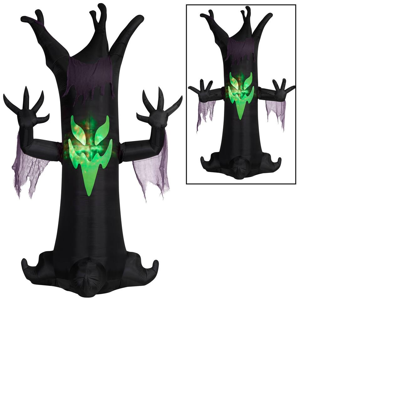 10.5ft. Animated Airblown® Inflatable Halloween Scary Tree with LED Fire & Ice Light Effect